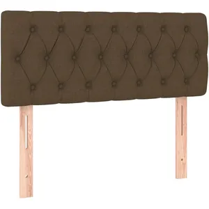 vidaXL Tête de lit Marron Foncé 100x7x78/88 cm Tissu pas cher