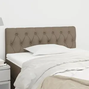 vidaXL Tête de lit Taupe 100x7x78/88 cm Tissu pas cher