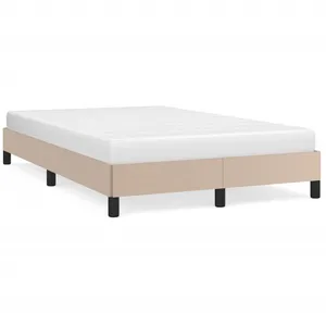 vidaXL Cadre de lit Cappuccino 120x200 cm Similicuir pas cher