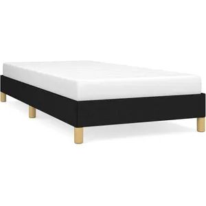 vidaXL Cadre de lit Noir 90x200 cm Tissu pas cher
