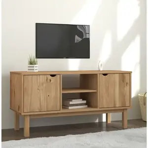 Comparateur de prix : vidaXL Meuble TV OTTA 113,5x43x57 cm Bois de pin massif