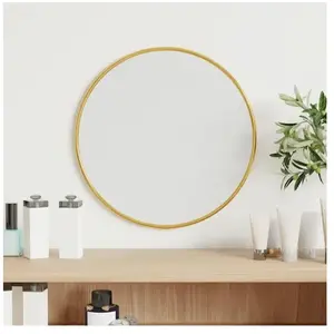 Comparateur de prix : vidaXL Miroir mural Doré Ø 30 cm Rond