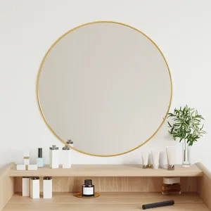 Comparateur de prix : vidaXL Miroir mural Doré Ø 60 cm Rond