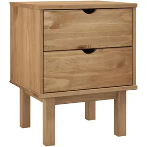 Comparateur de prix : vidaXL Table de chevet OTTA 45x39x57 cm bois de pin massif