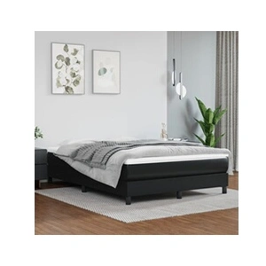 vidaXL Matelas de lit à ressorts ensachés Noir 140x190x20cm Similicuir pas cher