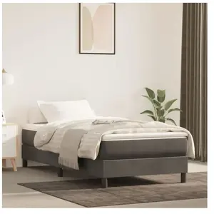 vidaXL Matelas de lit à ressorts ensachés Gris foncé 80x200x20 cm