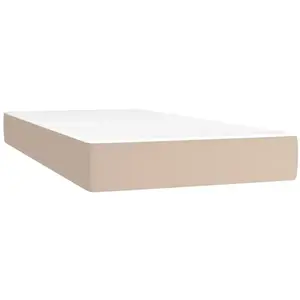 vidaXL Matelas de lit à ressorts ensachés Cappuccino 80x200x20 cm pas cher