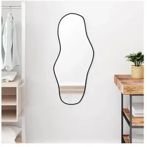 Vidaxl - Miroir mural Noir 90x40 cm Noir