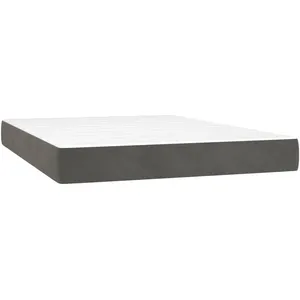 Comparateur de prix : vidaXL Matelas de lit à ressorts ensachés Gris foncé 140x190x20 cm