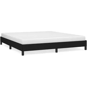 Comparateur de prix : vidaXL Cadre de lit Noir 180 x 200 cm Tissu