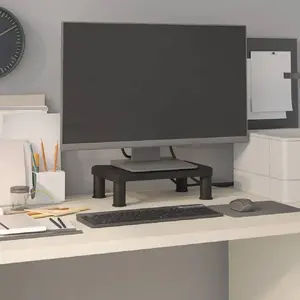 Comparateur de prix : vidaXL Support de moniteur Noir 38x24x10,5 cm