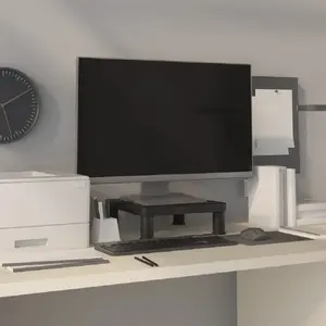 Comparateur de prix : vidaXL Support de moniteur Noir 33,5x34x10,5 cm