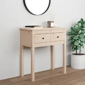 Comparateur de prix : vidaXL Table console 70x35x75 cm Bois massif de pin