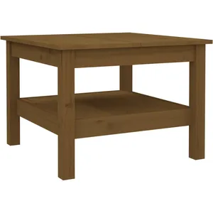 vidaXL Table basse Marron miel 55x55x40 cm Bois massif de pin pas cher