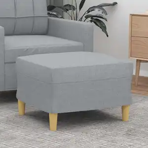 Comparateur de prix : vidaXL Repose-pied Gris clair 60x50x41 cm Tissu