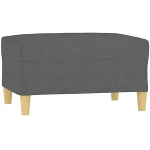 Comparateur de prix : vidaXL Repose-pied Gris foncé 70x55x41 cm Tissu