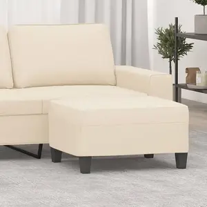 Comparateur de prix : vidaXL Repose-pied Beige 70x55x41 cm Tissu microfibre