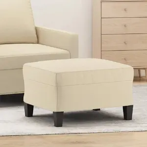 Comparateur de prix : vidaXL Repose-pied Crème 60x50x41 cm Tissu