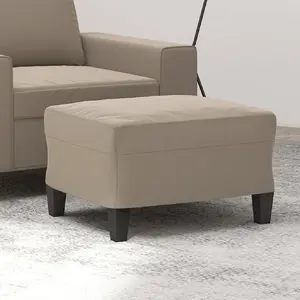 Comparateur de prix : vidaXL Repose-pied Taupe 60x50x41 cm Tissu microfibre