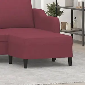 Comparateur de prix : vidaXL Repose-pied Rouge bordeaux 70x55x41 cm Tissu