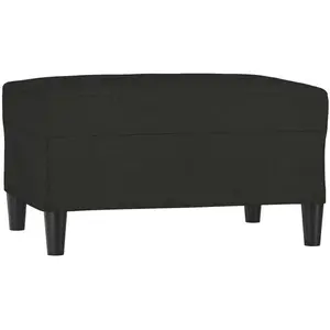 vidaXL Repose-pied Noir 70x55x41 cm Tissu
