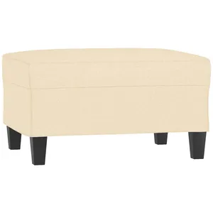 Comparateur de prix : vidaXL Repose-pied Crème 70x55x41 cm Tissu