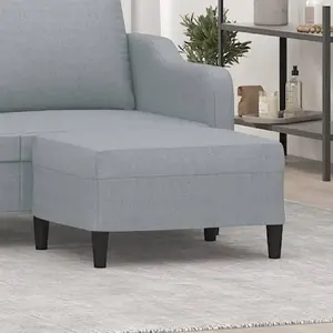 Comparateur de prix : vidaXL Repose-pied Gris clair 70x55x41 cm Tissu