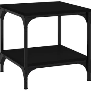 Comparateur de prix : vidaXL Table d'appoint Noir 40x40x40 cm Bois d'ingénierie