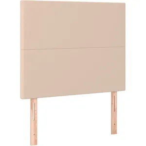 vidaXL Têtes de lit 2 pcs Cappuccino 80x5x78/88 cm Similicuir pas cher