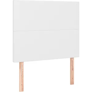 vidaXL Têtes de lit 2 pcs Blanc 80x5x78/88 cm Similicuir pas cher