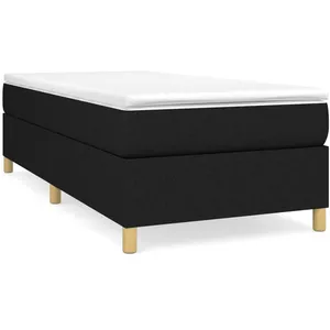 Vidaxl - Sommier à ressorts de lit Noir 80x200 cm Tissu Black pas cher