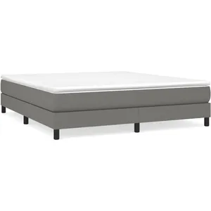 Comparateur de prix : vidaXL Cadre de lit Gris foncé 180 x 200 cm Tissu