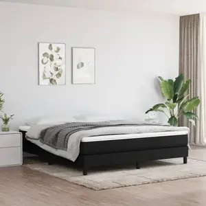 Comparateur de prix : vidaXL Cadre de lit Noir 160x200 cm Tissu