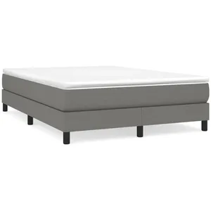 Comparateur de prix : Sommier à ressorts de lit Gris foncé 140x190 cm Tissu Vidaxl Dark grey