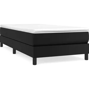 vidaXL Cadre de lit Noir 100x200 cm Similicuir