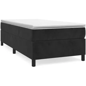 vidaXL Cadre de lit Noir 80x200 cm Velours pas cher