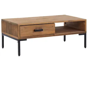 vidaXL Table basse 90x50x35 cm Bois de pin massif pas cher