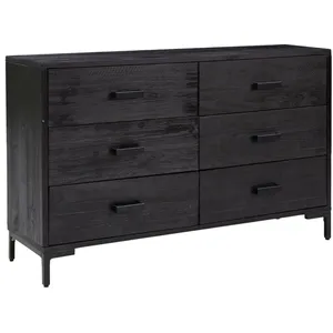 Comparateur de prix : vidaXL Buffet Noir 110x35x70 cm Bois de pin massif