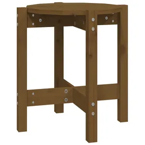Comparateur de prix : vidaXL Table basse Marron miel Ø 42,5x45 cm Bois massif de pin