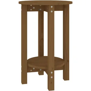 vidaXL Table basse Marron miel Ø 40x60 cm Bois massif de pin pas cher