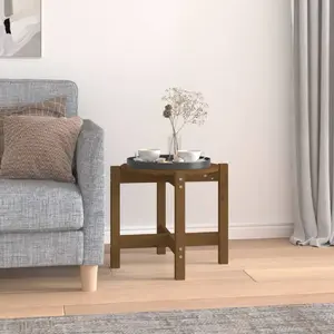 Table Basse En Pin Massif Miel, 120x50x40.5 Cm, Neuve, Style Naturel