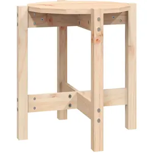 Comparateur de prix : vidaXL Table basse Ø 42,5x45 cm Bois massif de pin