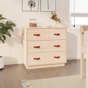 vidaXL Buffet 80x40x75 cm Bois massif de pin pas cher