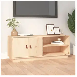 VIDAXL Meuble TV 105x34x40 cm Bois de pin massif pas cher