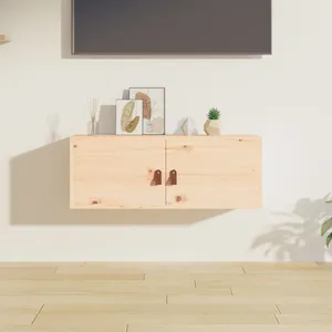 vidaXL Armoire murale 80x30x30 cm Bois de pin massif pas cher