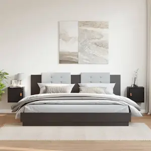 Comparateur de prix : vidaXL Armoires murales 2 pcs Noir 31,5x30x30 cm Bois de pin massif