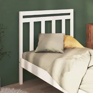 vidaXL Tête de lit Blanc 95x4x100 cm Bois massif de pin pas cher