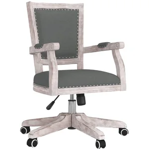 Comparateur de prix : vidaXL Chaise pivotante de bureau Gris foncé Tissu