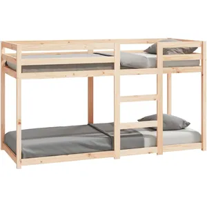 Comparateur de prix : vidaXL Lit superposé 75x190 cm Bois de pin massif