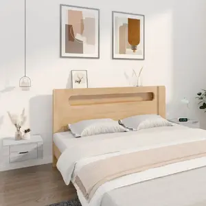 vidaXL Tables de chevet murales 2 pcs Sonoma gris 50x36x25 cm pas cher
